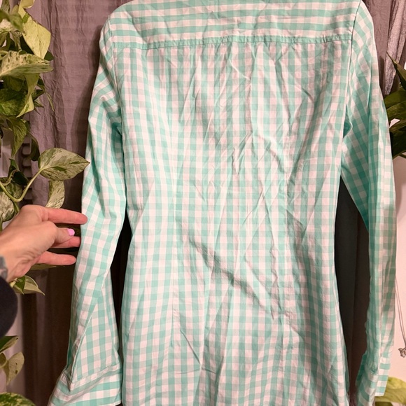 Vineyard Vines Aqua mint green Gingham Shirt size 2 - Picture 4 of 6